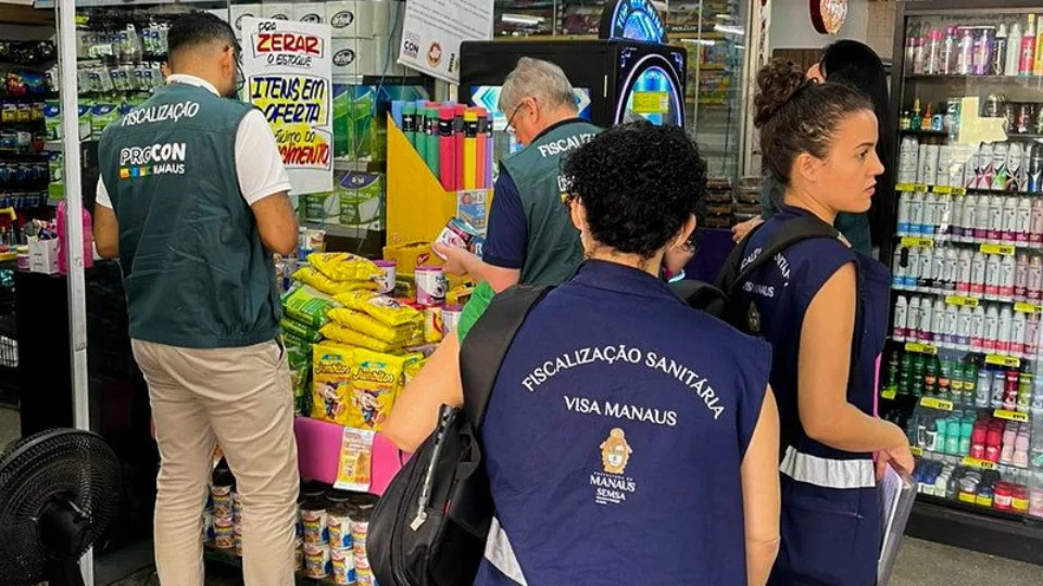 Fiscalização encontra irregularidades em supermercado na Zona Norte de Manaus