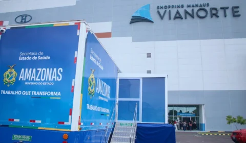 Carreta de apoio à saúde retoma atendimentos em shopping de Manaus