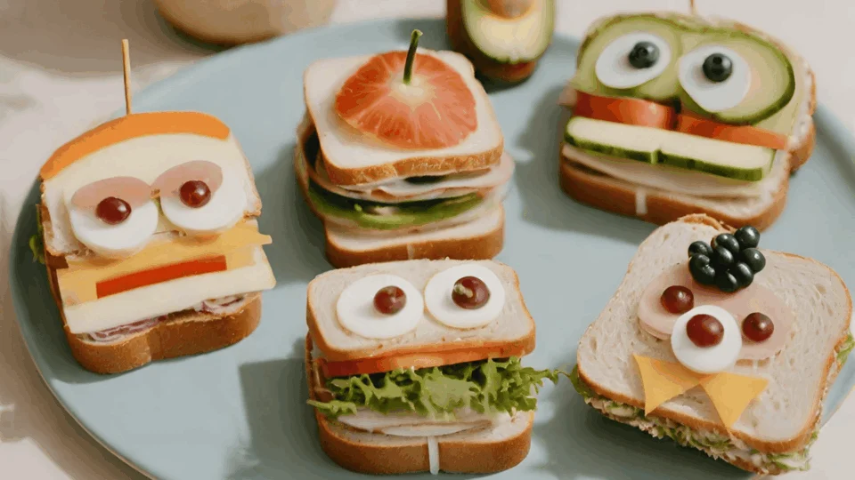 Receita para fazer nas férias com as crianças: sanduíches divertidos