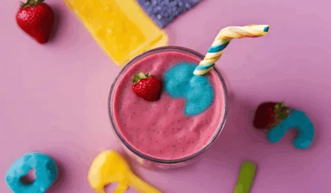 Receita para fazer nas férias com as crianças: smoothie arco-íris