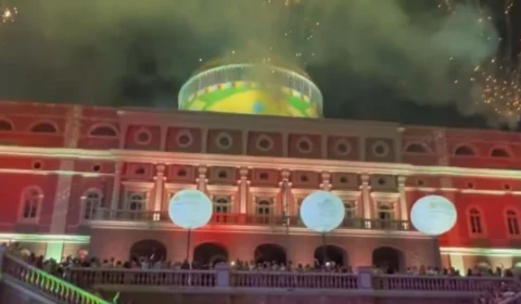 Réveillon do Largo São Sebastião une diferentes estilos e mais de 10 mil pessoas, em Manaus