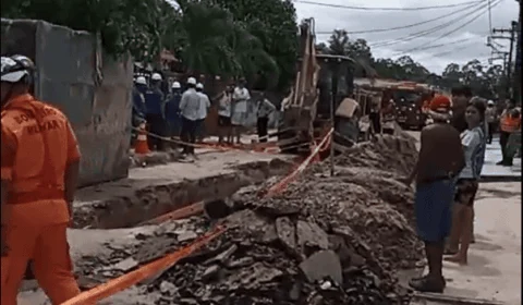 VÍDEO: funcionário da Águas de Manaus morre soterrado em obra