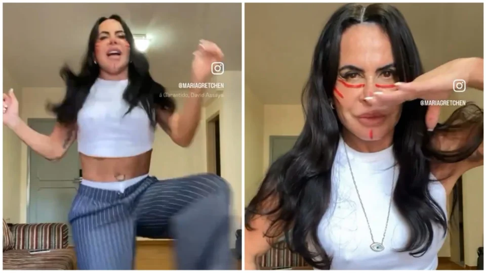 BBB 24: Gretchen dança como ‘cunhã-poranga’ em apoio a Isabelle