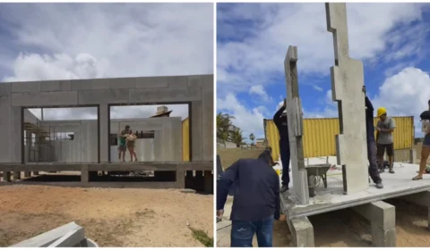 Casal constrói casa em apenas 4 dias com ‘paredes de encaixe’; veja