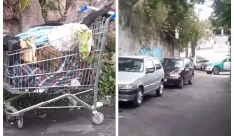 VÍDEO: corpo é encontrado dentro de carrinho de compras em Manaus