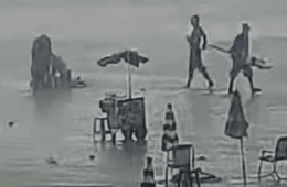 Raio mata idosa e fere sete pessoas no Litoral de SP