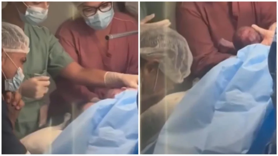 MC Mirella mostra ‘bastidores’ do parto e reação de Dynho Alves comove web