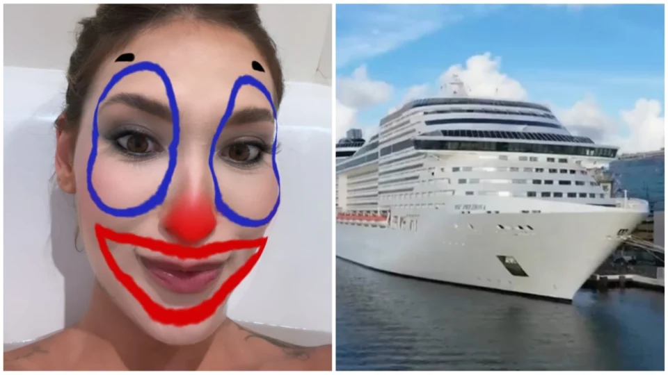 Navio do Neymar: Com cara de palhaço, Virginia ‘reclama’ do serviço de internet