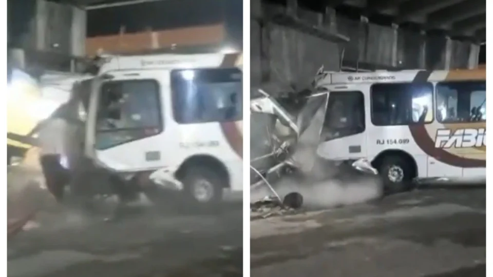 VÍDEO: ônibus desgovernado bate em carros e deixa 9 feridos no Rio de Janeiro