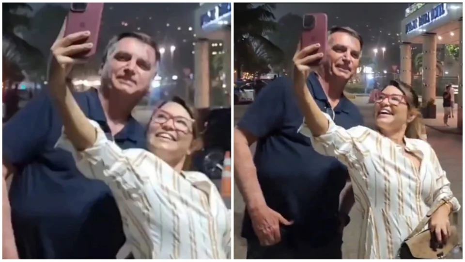VÍDEO: Bolsonaro posa com apoiadora e internautas a comparam com Janja; veja