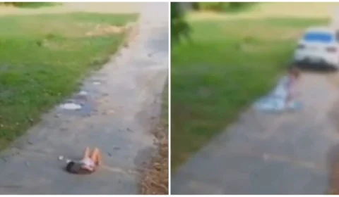 VÍDEO: Criança sobrevive após ser ‘atropelada’ por carro no Acre