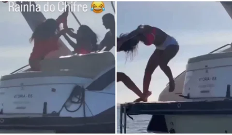 VÍDEO: funkeira joga suposta amante de ‘ficante’ no mar; entenda