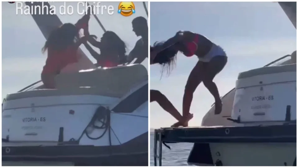 VÍDEO: funkeira joga suposta amante de ‘ficante’ no mar; entenda