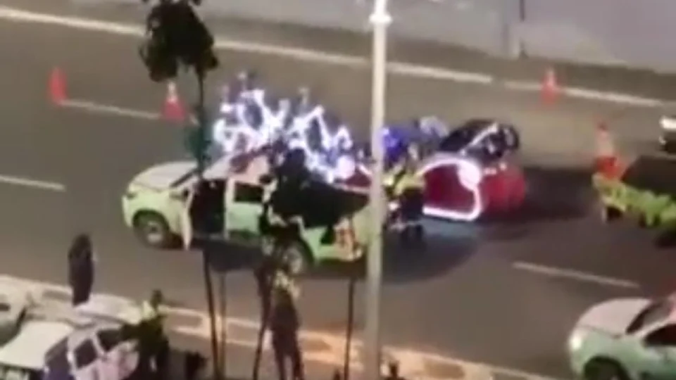 VÍDEO: trenó do Papai Noel é apreendido na BA após negarem teste de bafômetro