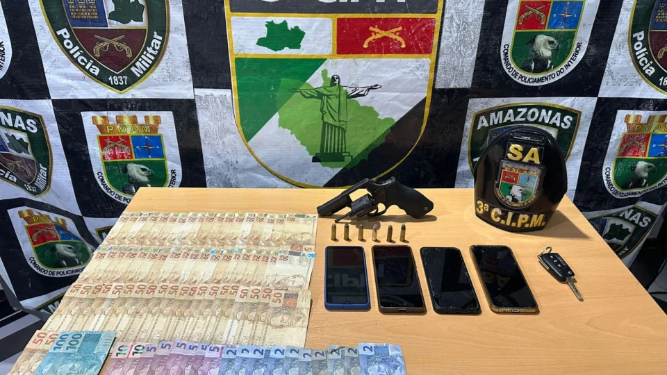 Quinteto é preso após assalto em posto de gasolina em Itacoatiara-AM