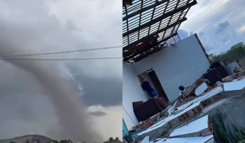 VÍDEO: tornado assusta moradores em município de Alagoas