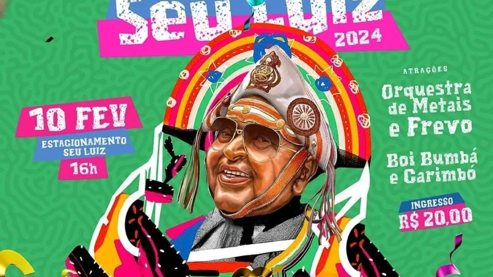 ‘Bloco do Seu Luiz’ mistura frevo e boi-bumbá, neste sábado (10), em Manaus