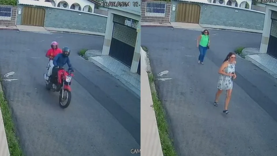 VÍDEO: mulheres escapam de dupla de assaltantes em Manaus