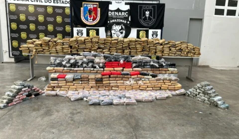 Uma tonelada de maconha ‘skunk’ é apreendida no interior do AM