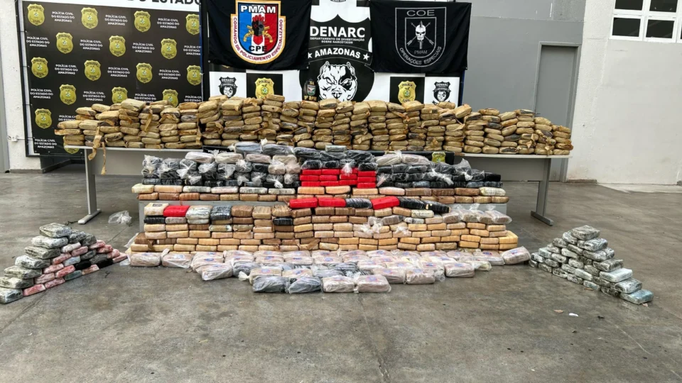 Uma tonelada de maconha ‘skunk’ é apreendida no interior do AM