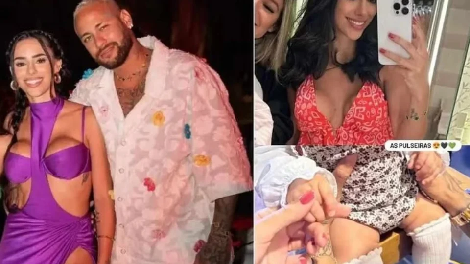 Neymar e Biancardi usam pulseiras iguais e reforçam rumores de reconciliação