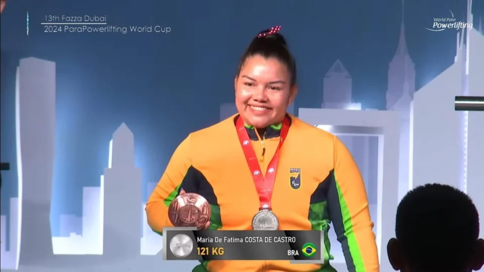Paratleta do AM conquista prata no Mundial de Halterofilismo