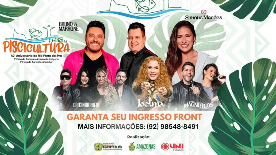 Uni Eventos abre vendas de camarotes e frontstage para aniversário de Rio Preto da Eva, no AM