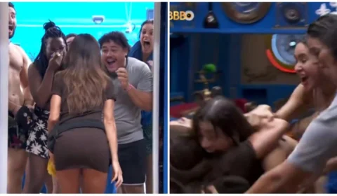 BBB 24: Beatriz derruba Sabrina Sato durante visita surpresa; veja