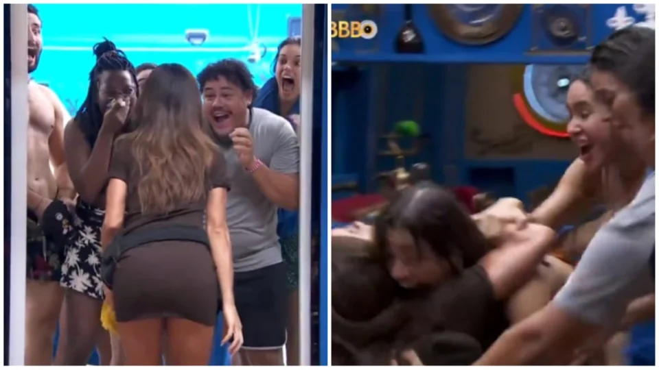 BBB 24: Beatriz derruba Sabrina Sato durante visita surpresa; veja