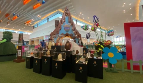 Esculturas de ovos de chocolate atraem público em Manaus; confira