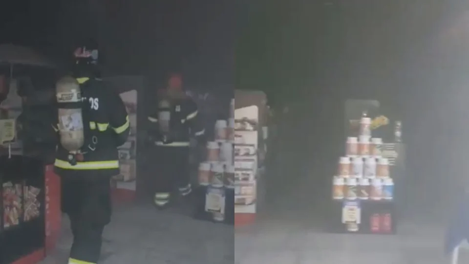 Princípio de incêndio atinge drogaria na zona Centro-Sul de Manaus