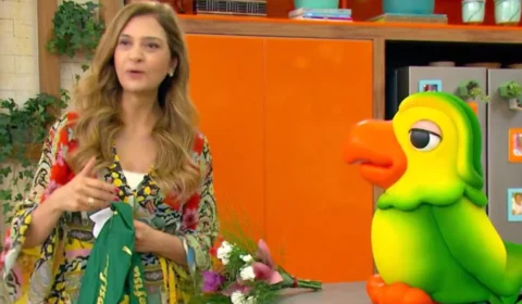 No “Mais Você”, Leila Pereira leva invertida de Louro Mané ao vivo; assista