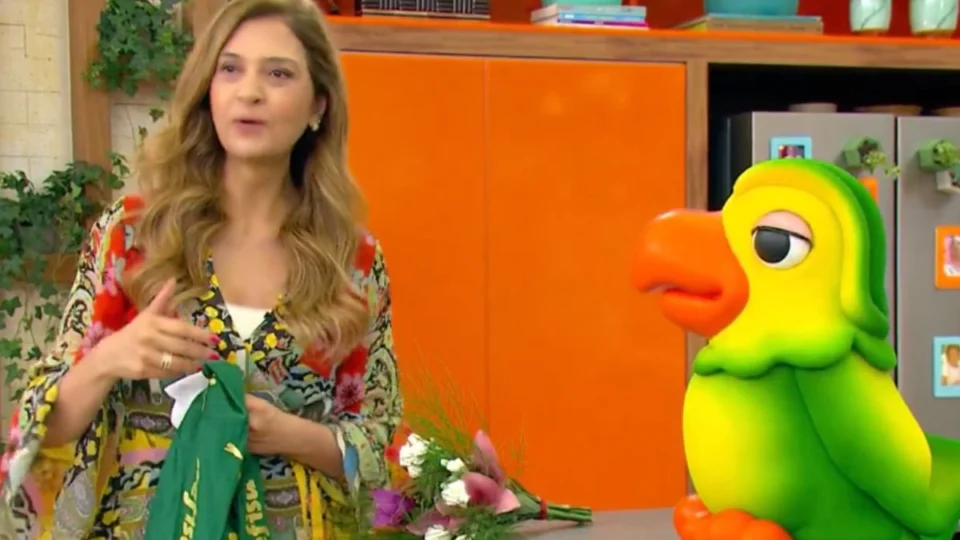 No “Mais Você”, Leila Pereira leva invertida de Louro Mané ao vivo; assista