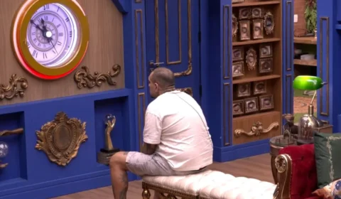 BBB 24: MC Bin Laden encara botão de desistência na madrugada