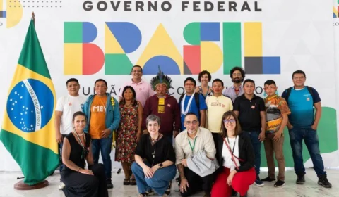 Lideranças Yanomami visitam o Palácio do Planalto