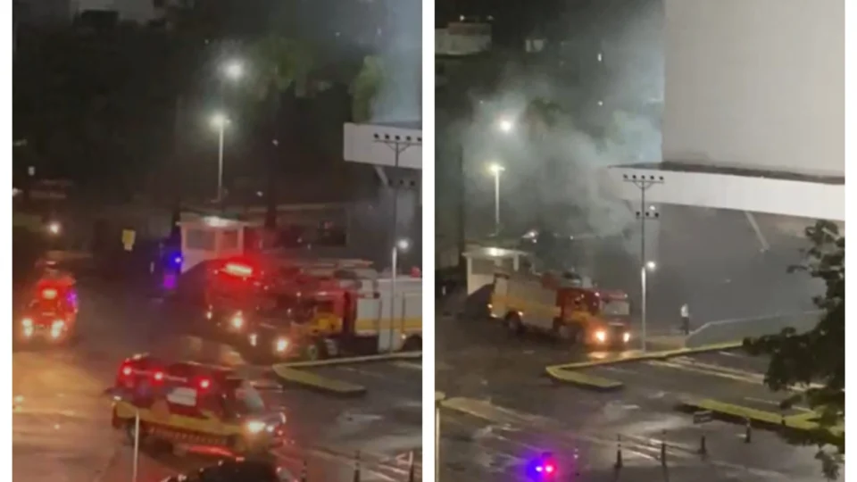 VÍDEO: incêndio atinge Shopping Ponta Negra em Manaus