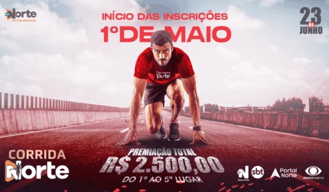 Inscrições para a Corrida Norte iniciam dia 01 de maio
