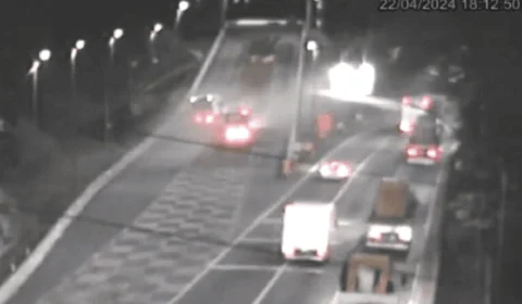 Área de escape evita dois acidentes em 30 segundos; veja vídeo