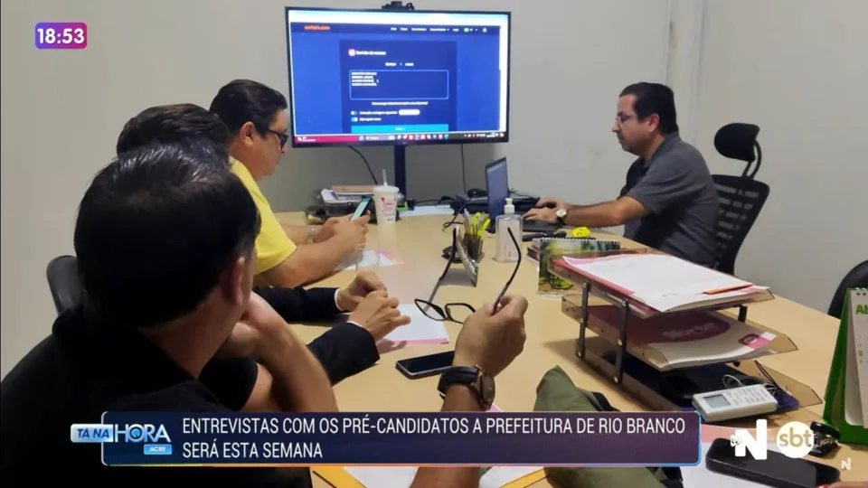 TV Norte Acre promove encontro com  representantes de pré-candidatos