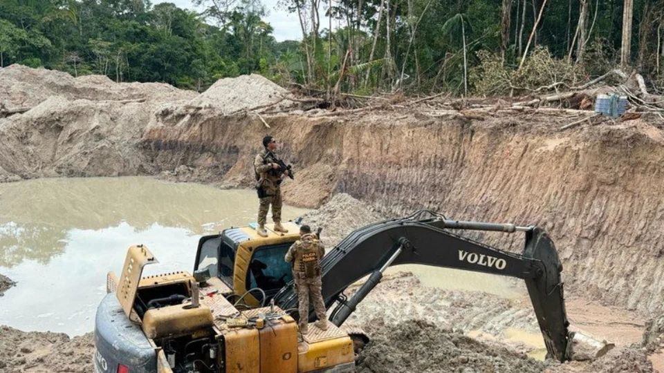Operação da PF desmantela garimpos ilegais no sul do Amazonas