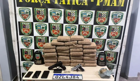 Trio é preso com 40 quilos de drogas na zona Norte de Manaus