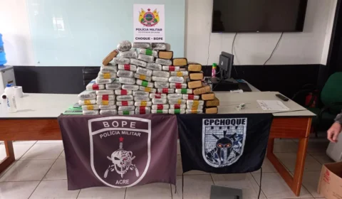 Polícia Militar apreende 80 kg de skunk em Rio Branco