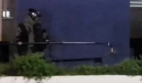 VÍDEO: explosivo é deixado em frente a uma delegacia de Manaus