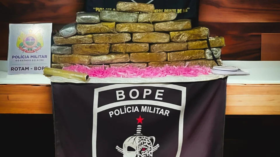 Polícia apreende 25 kg de drogas em matagal no Acre