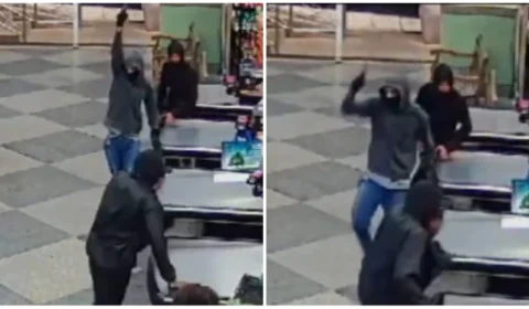 Vídeo mostra ‘arrastão’ armado em supermercado no DF; confira