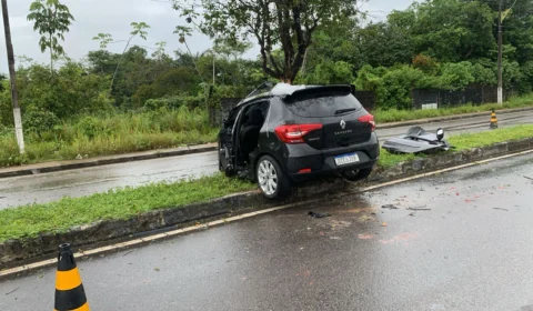 Acidente em Manaus deixa vítima presa nas ferragens