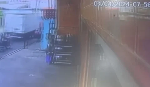 VÍDEO FORTE: caminhão atropela casal e mulher morre na hora em Manaus