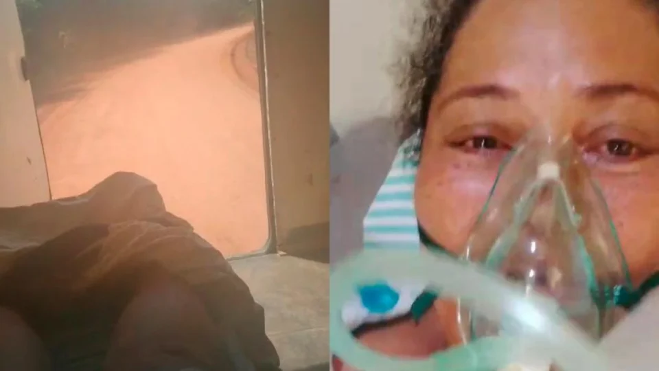 VÍDEO: paciente se desespera com porta aberta de ambulância em MT