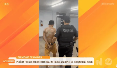 Em Manaus, homem é preso suspeito de matar idoso com golpes de terçado