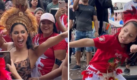 ‘Mini cunhã-poranga’ chama atenção de Isabelle Nogueira; assista